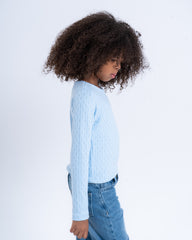 Cable Knit Cutout Top