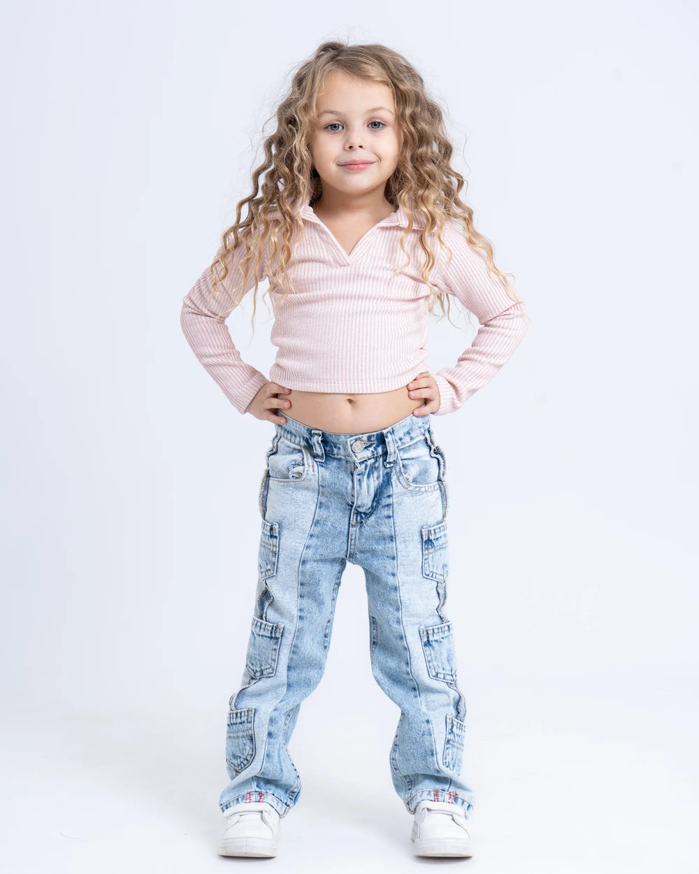 Ribbed Polo Top - Venti