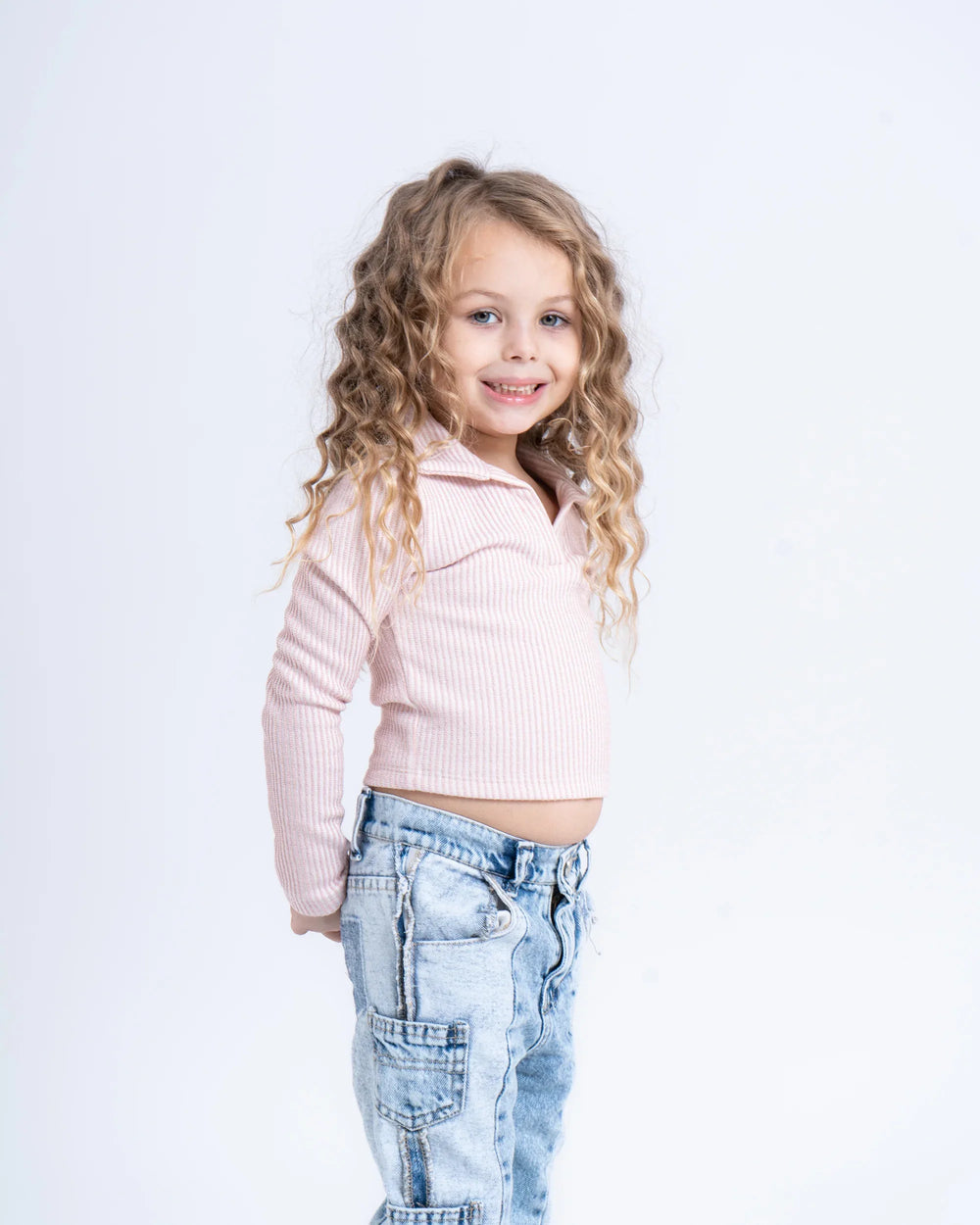 Ribbed Polo Top - Venti