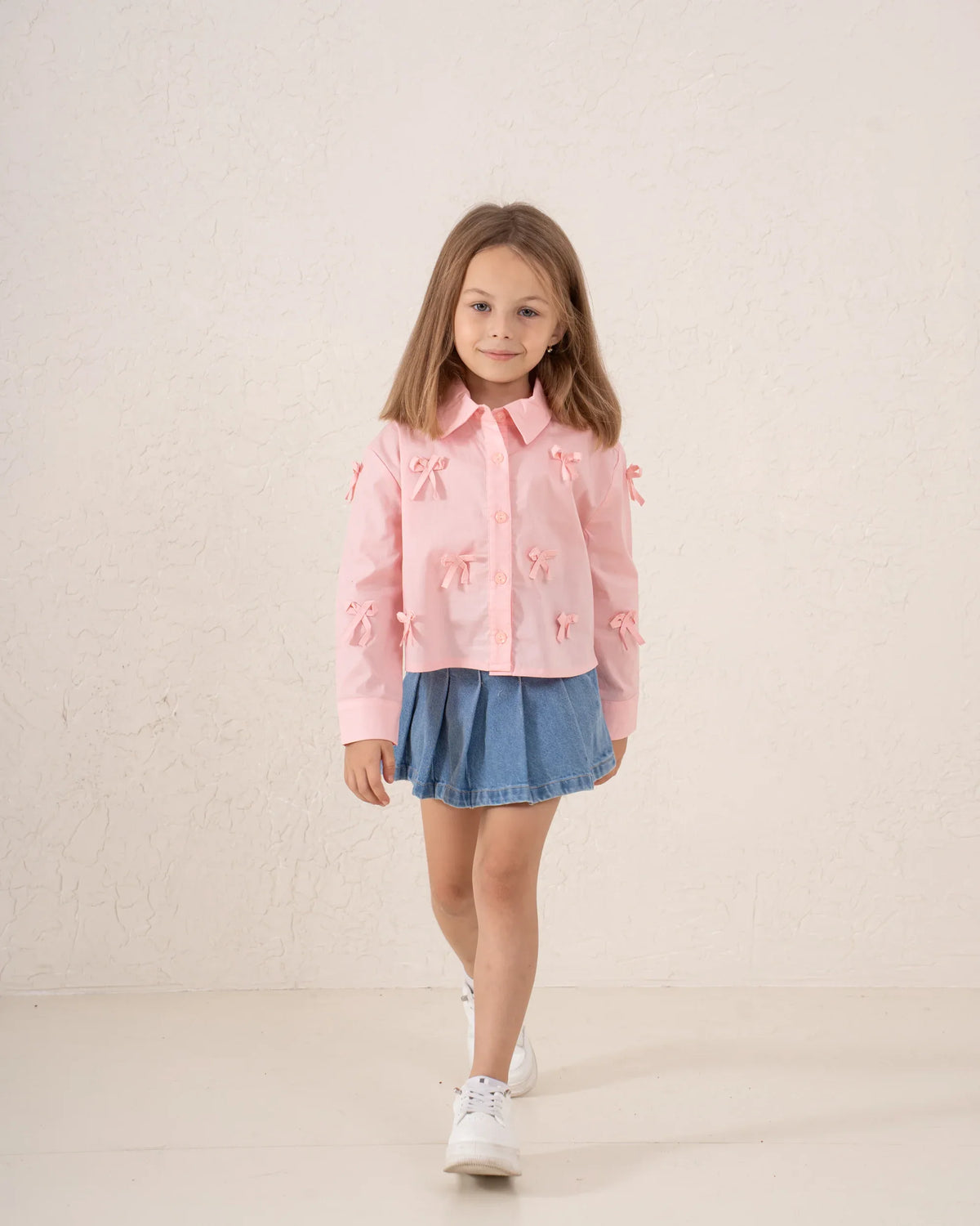 Ribbon Detail Button-Up Shirt - Venti