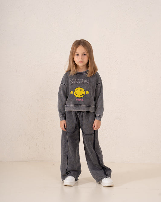 Nirvana Acid Wash Sweatshirt