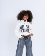 New York Graphic Zip-Up Sweatshirt