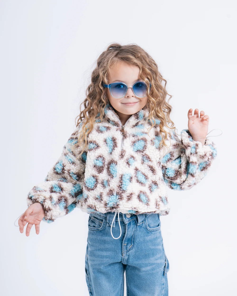Leopard Print Teddy Sweater - Venti