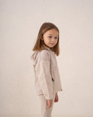 Cable-Knit & Sherpa Oversized Hoodie
