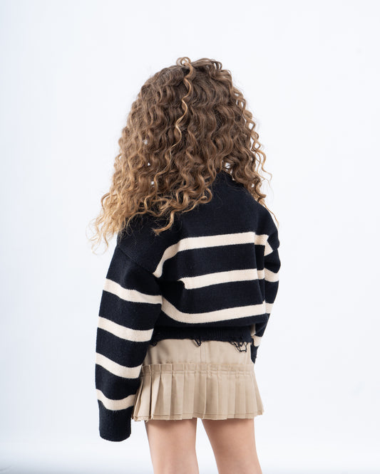 Striped Knit Sweater