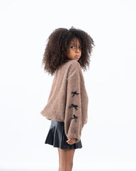Girl ribbon sweater