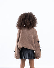 Girl ribbon sweater