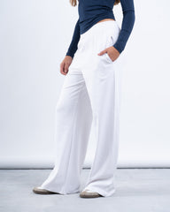 Wide Leg Cotton Sweat- Pants