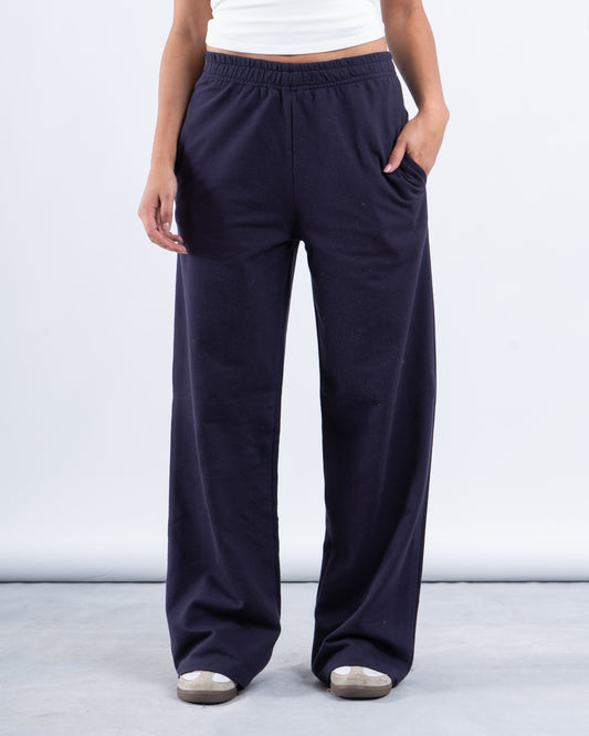 Wide Leg Cotton Sweat- Pants