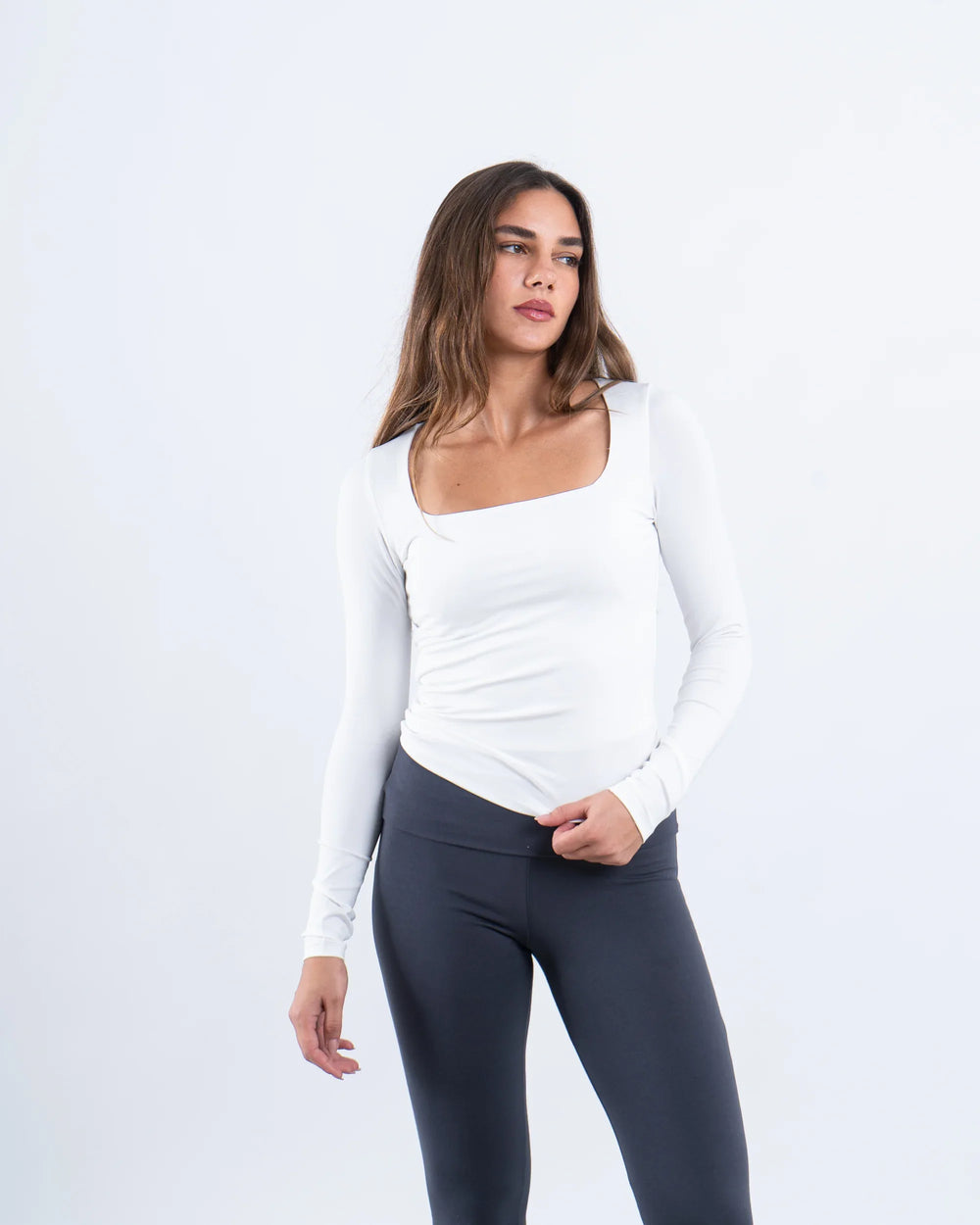 Square Neck Polyamide Top - Venti