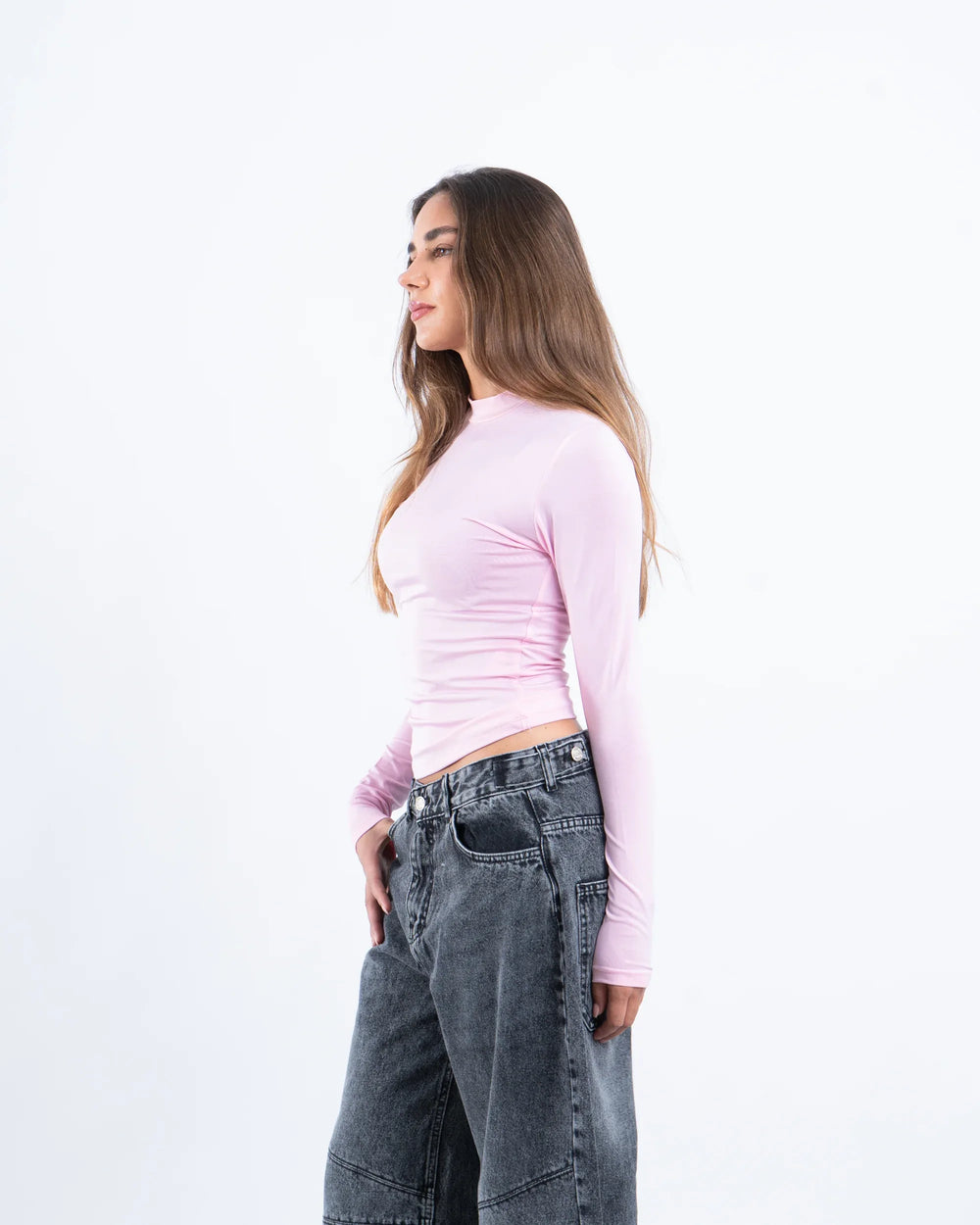 High Neck Polyamide Top - Venti