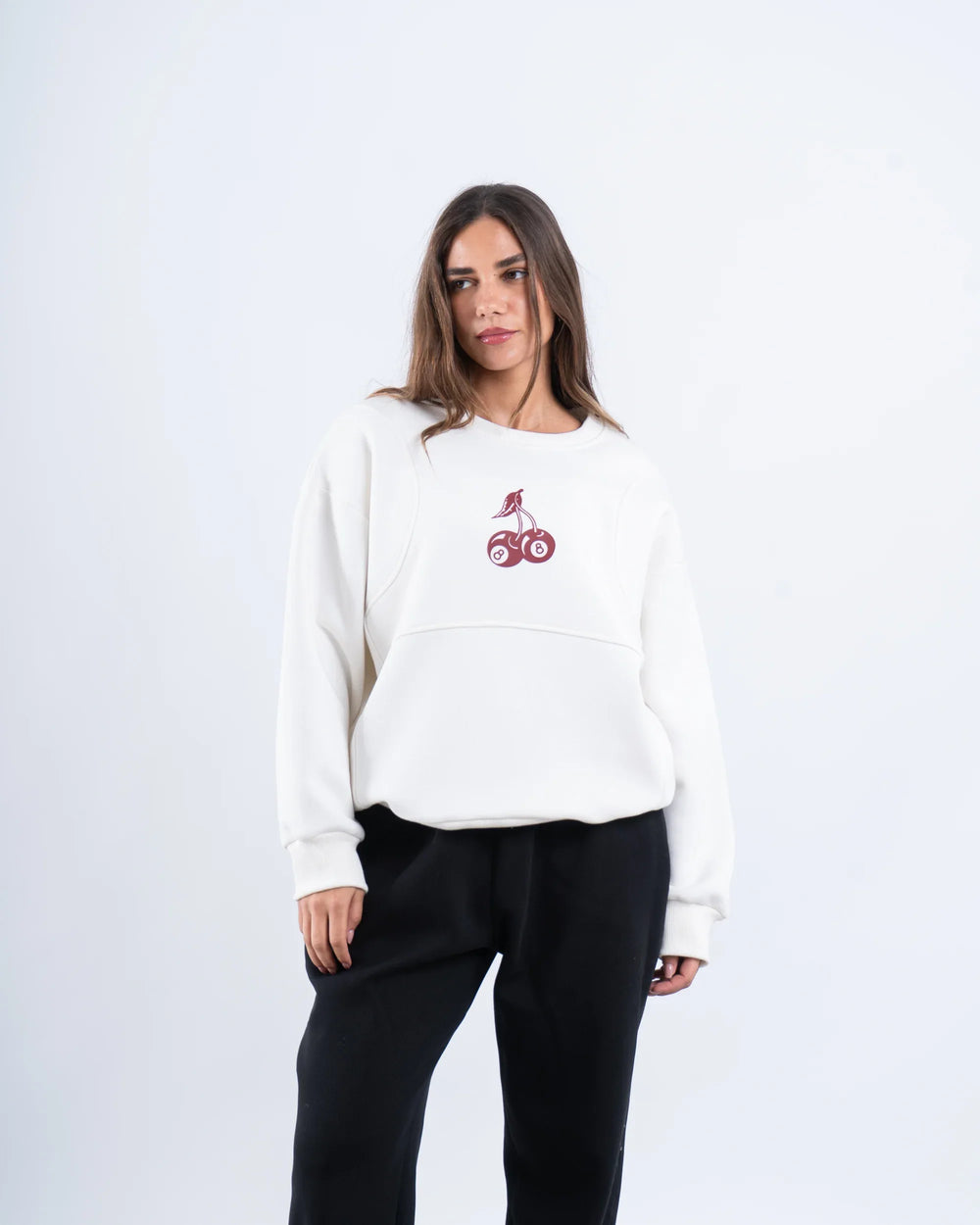 Oversized Graphic Cherry Hoodie - Venti
