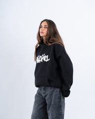 Oversized Graphic Star Girl Hoodie