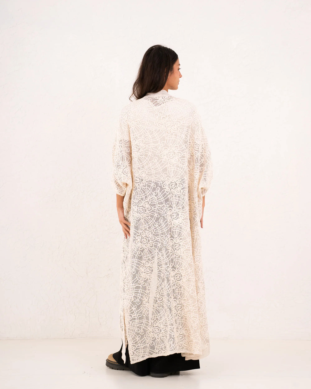 Women openwork accessorized cardigan - Venti