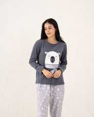 Polar Print Fleece Pajama Set - Venti