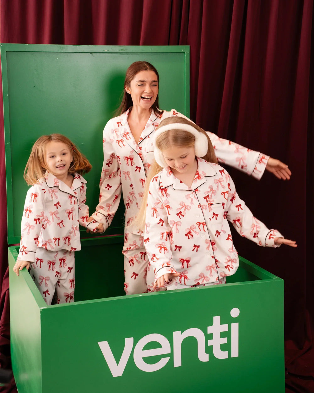 Bows Fleece Pajama - Venti