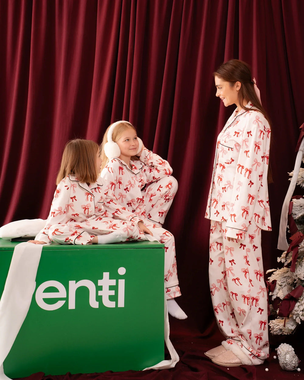 Bows Fleece Pajama - Venti