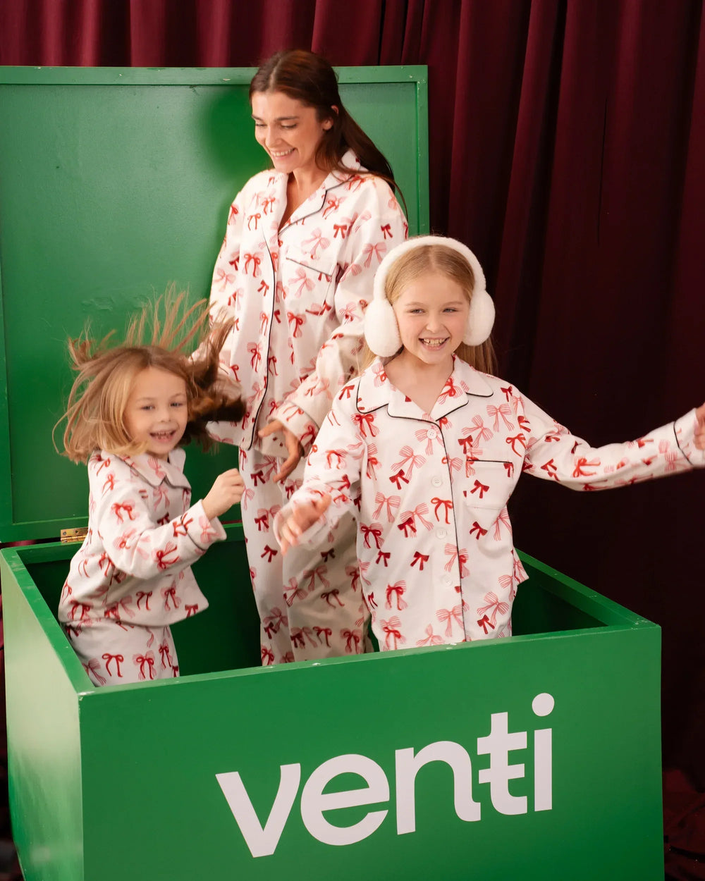 Bows Fleece Pajama - Venti