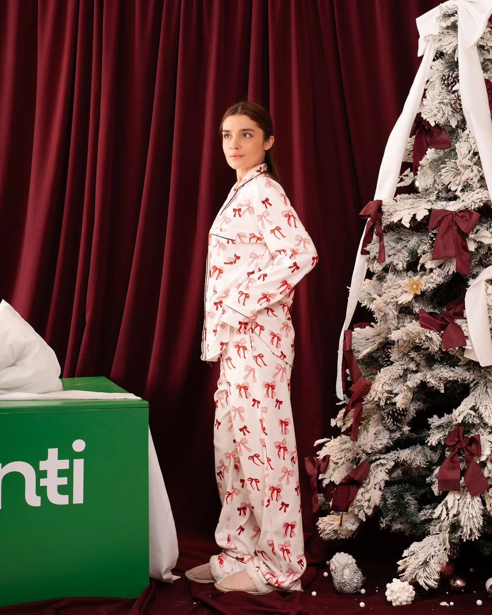 Bows Fleece Pajama - Venti