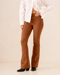 Women suede studded pants - Venti