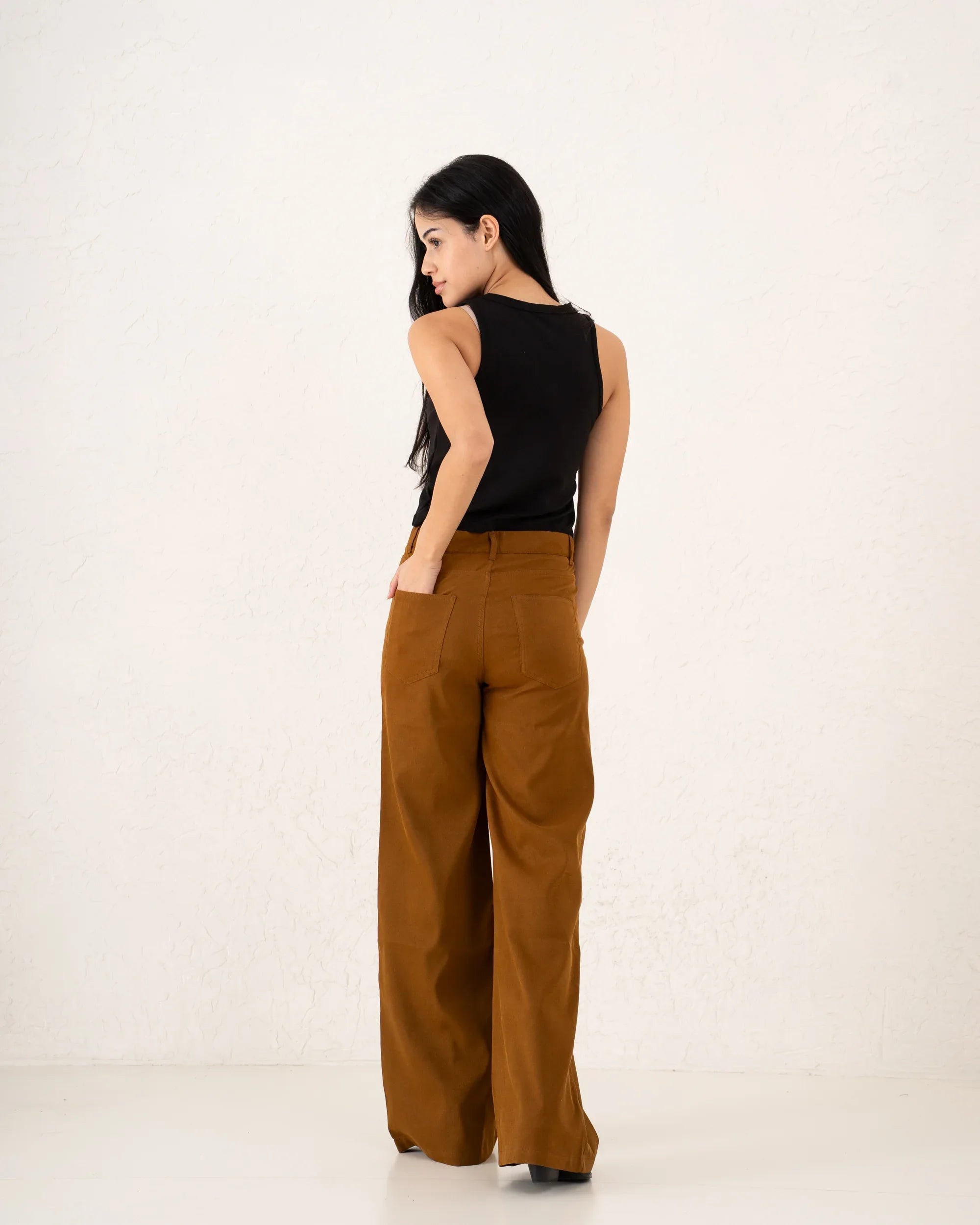 Staple Suede Wide Leg Pants - Venti