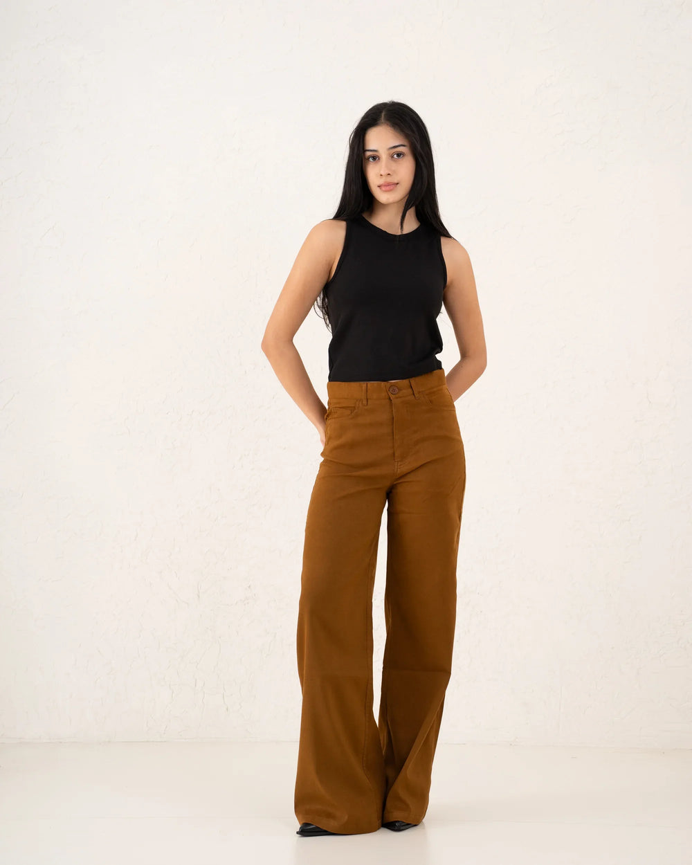 Staple Suede Wide Leg Pants - Venti
