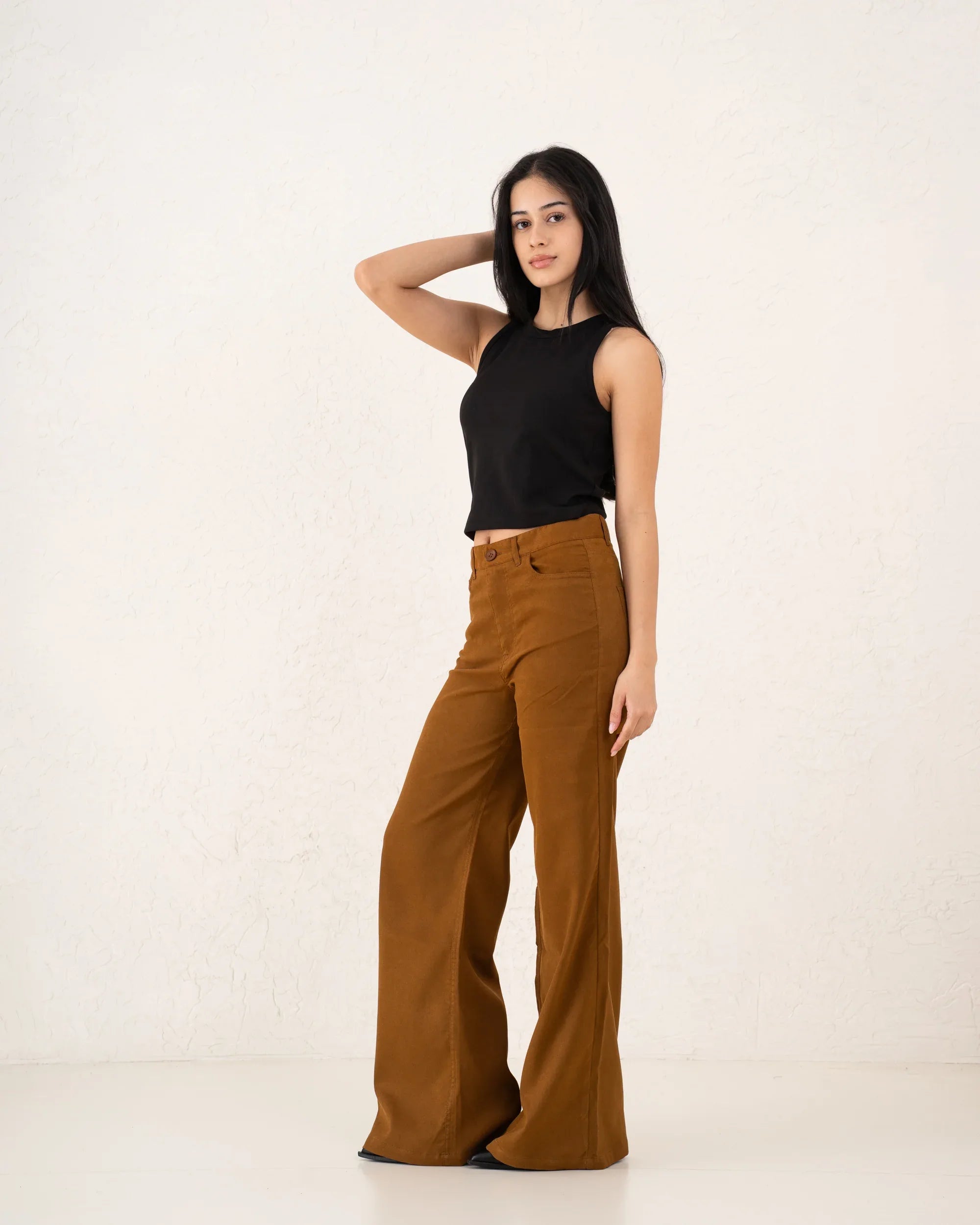 Staple Suede Wide Leg Pants - Venti