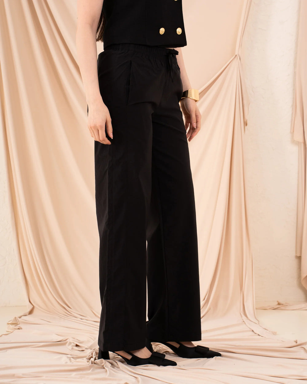 Women Tie Relaxed Pants - Venti