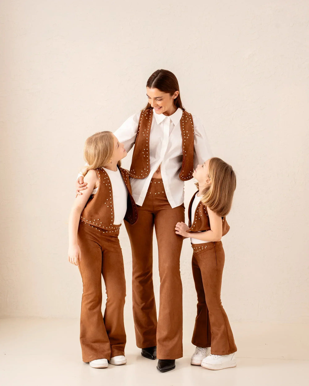 Girl studded suede pants - Venti