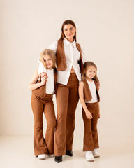 Girl studded suede pants - Venti