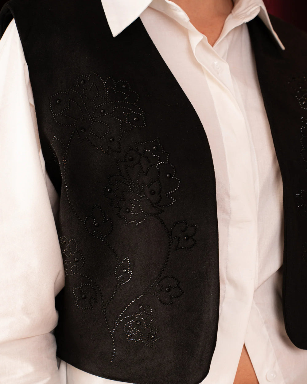 Suede Sparkling Festive Vest - Venti