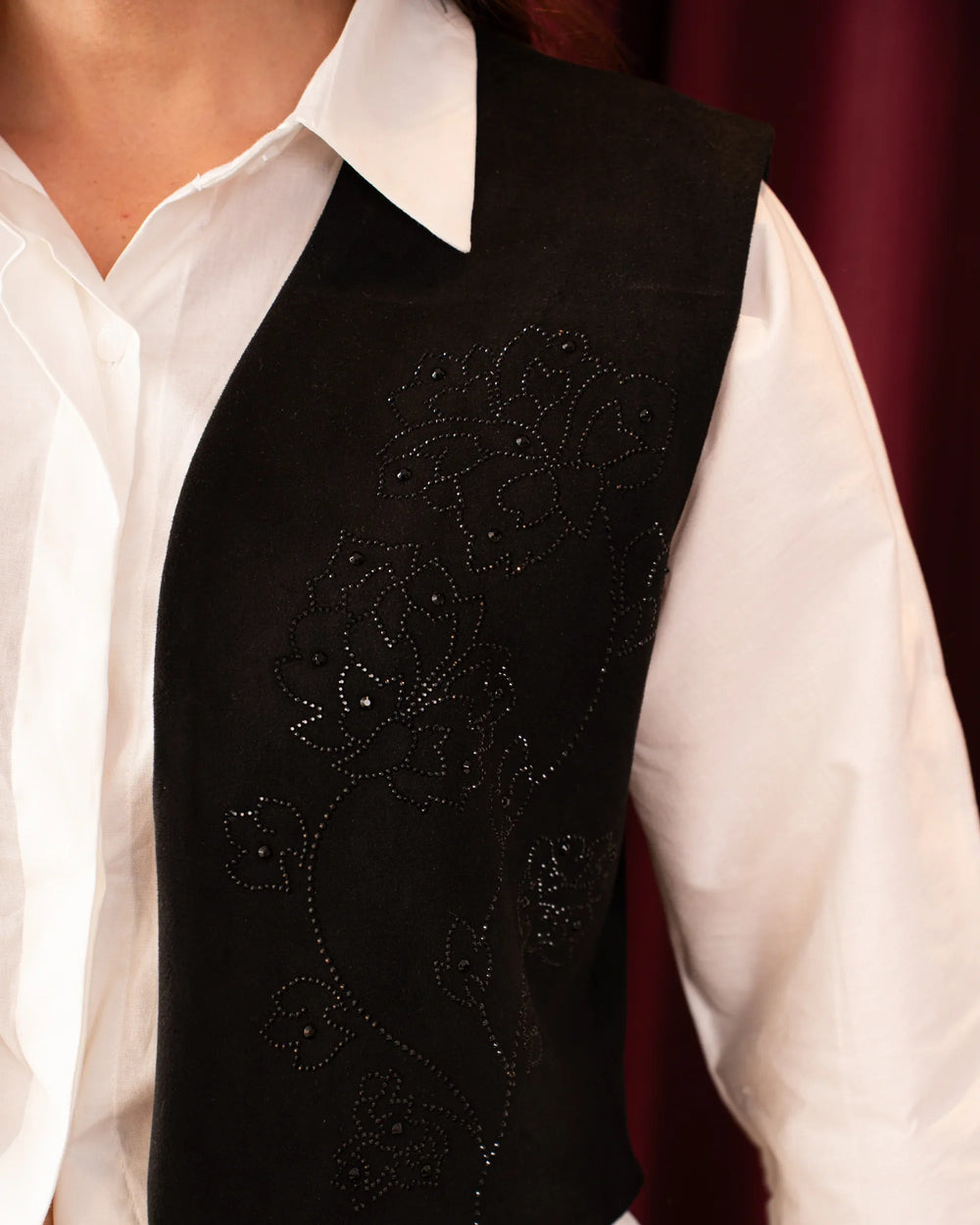 Suede Sparkling Festive Vest - Venti