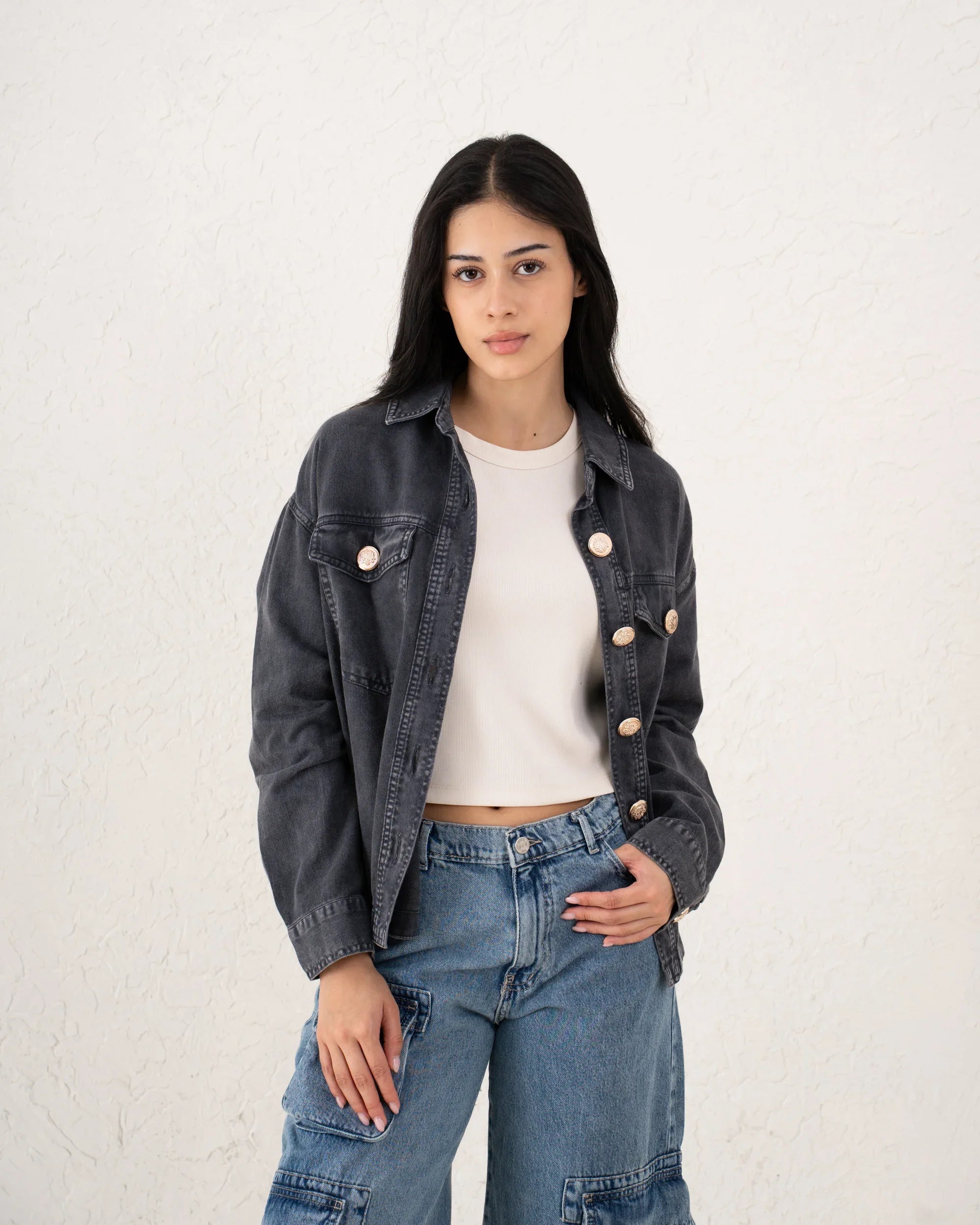 Women twill overshirt - Venti