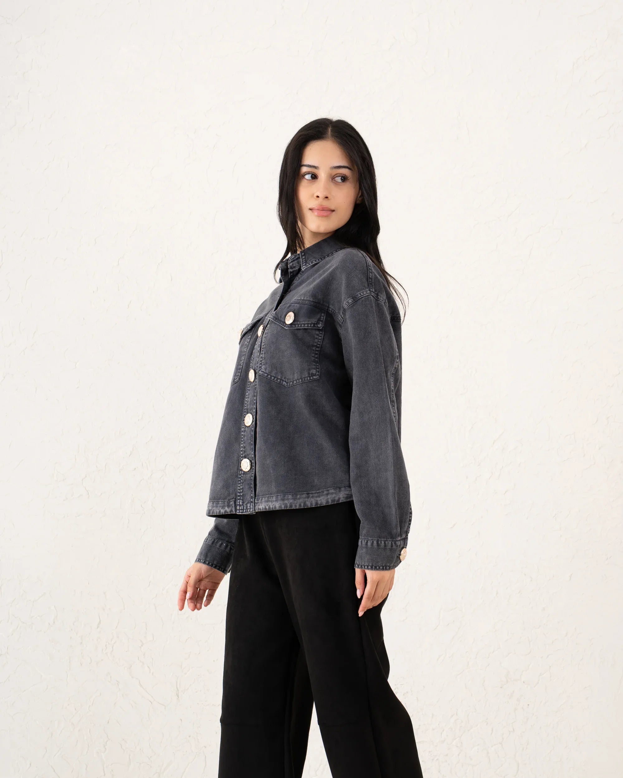 Women twill overshirt - Venti