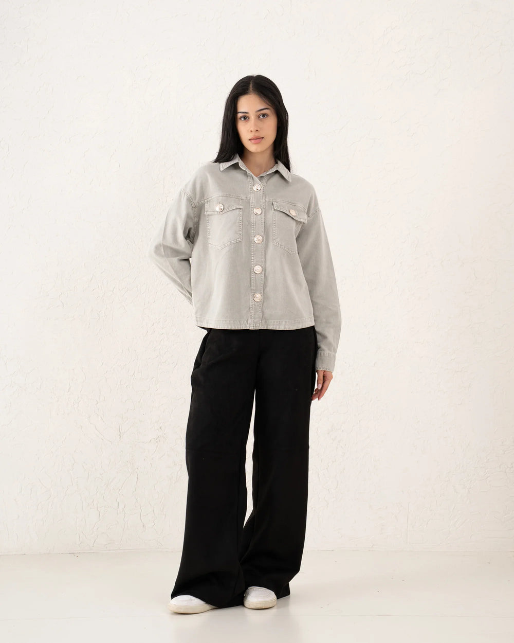 Women twill overshirt - Venti