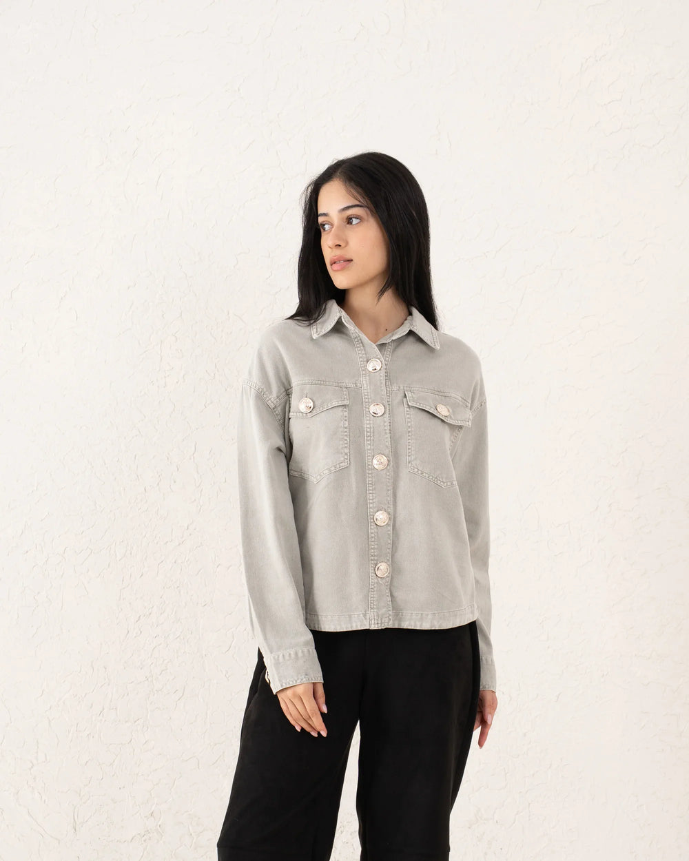 Women twill overshirt - Venti