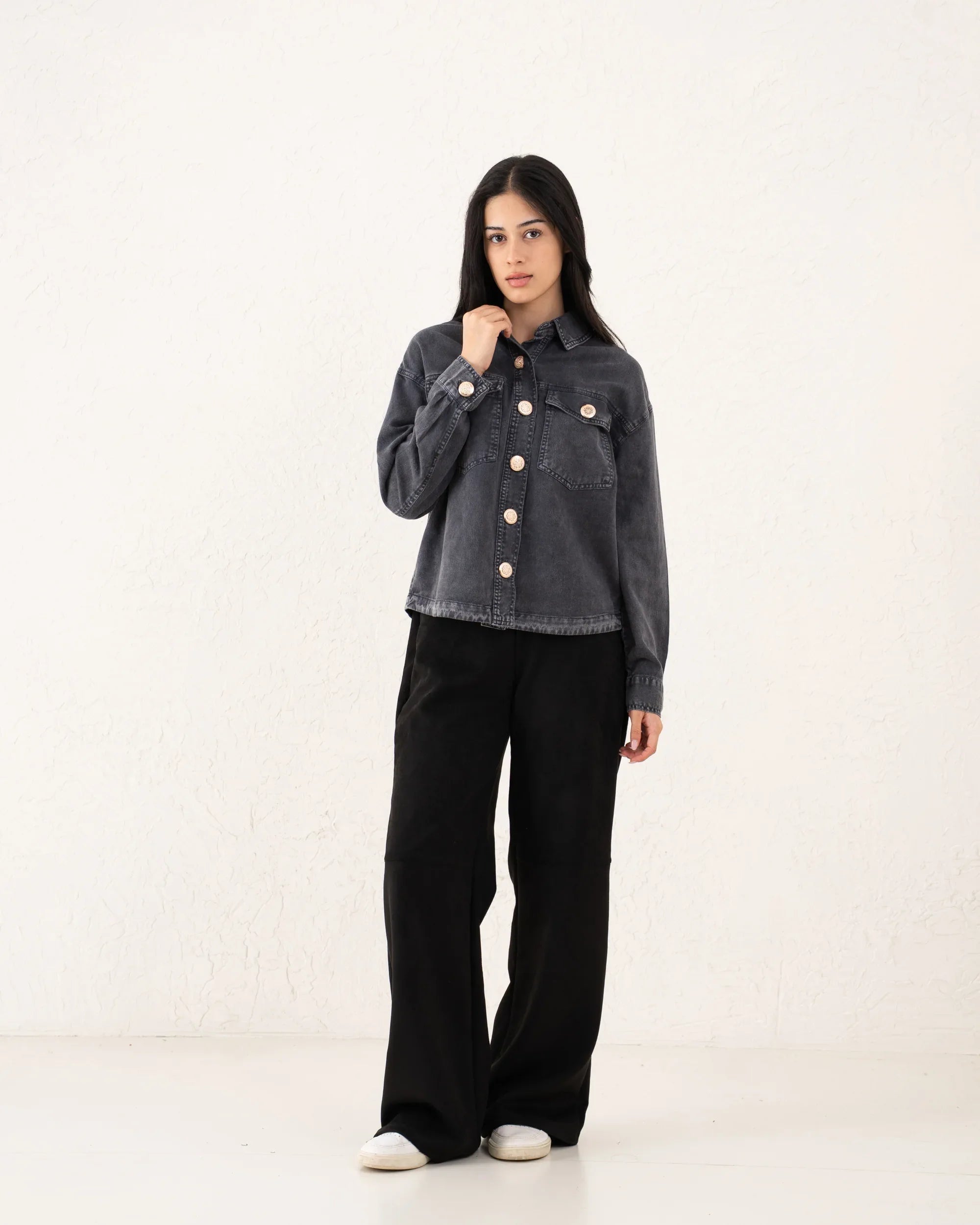 Women twill overshirt - Venti