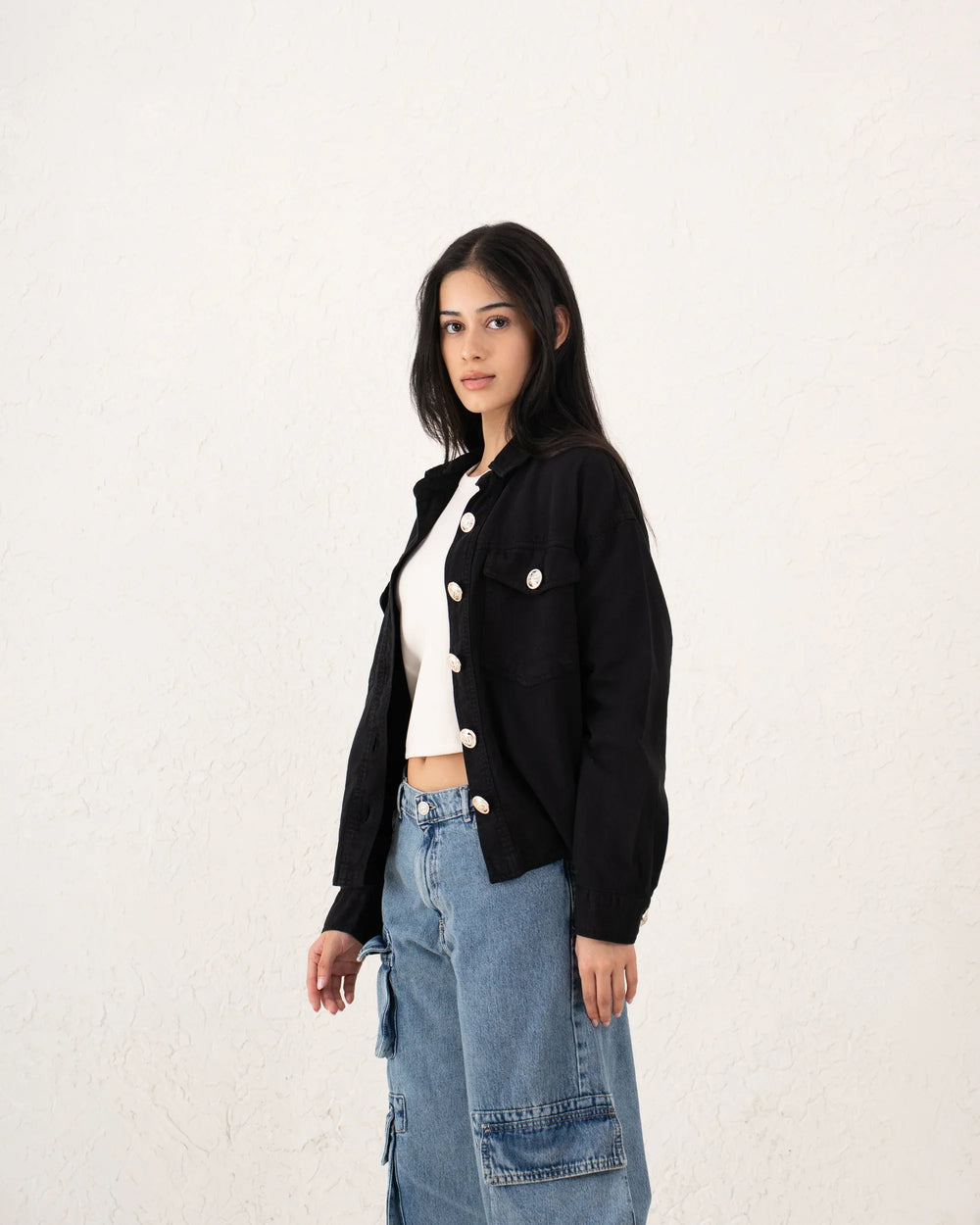 Women twill overshirt - Venti
