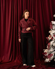 Fleece Lined Structured Belted Trench Jacket - Venti