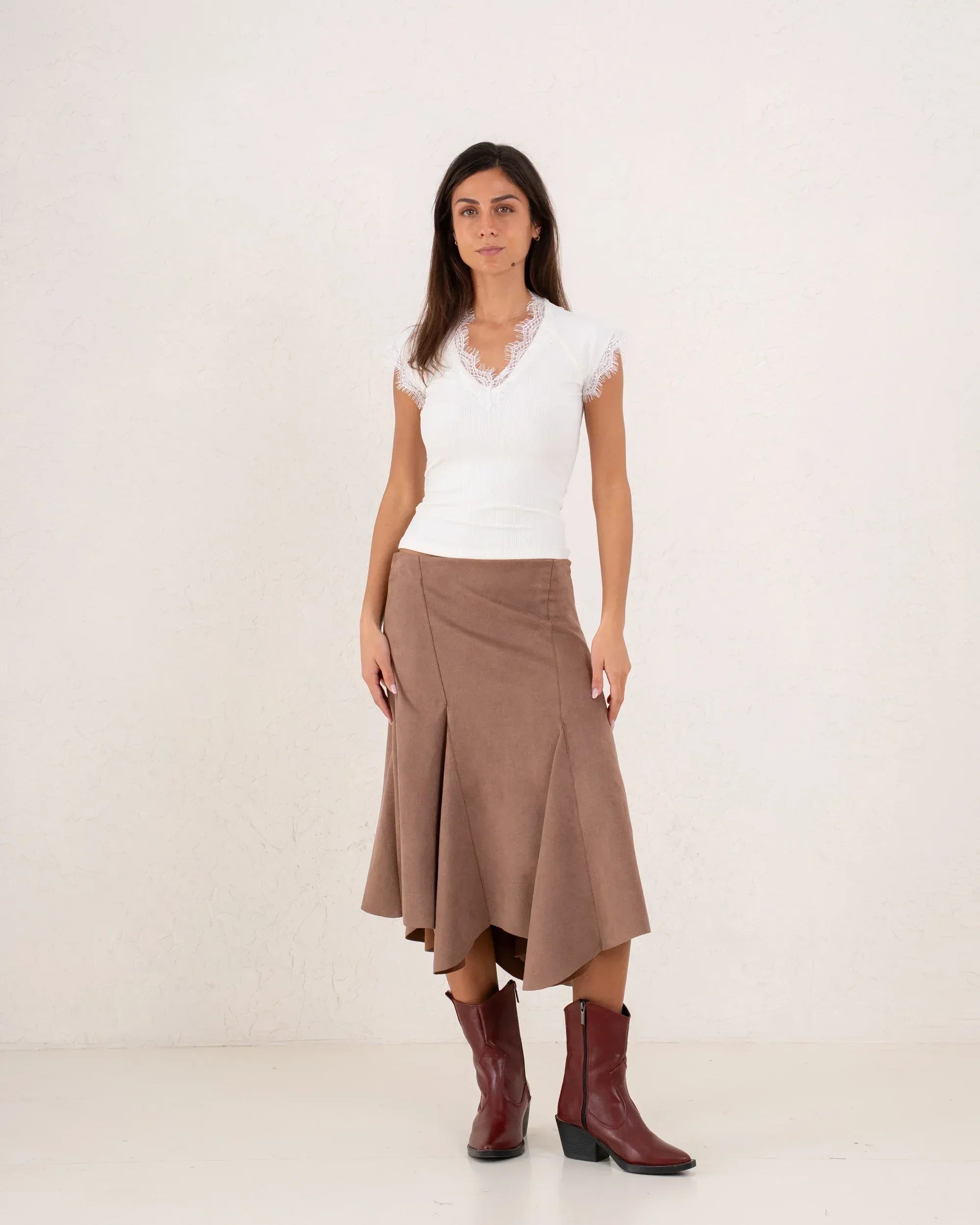 Women side high low skirt - Venti