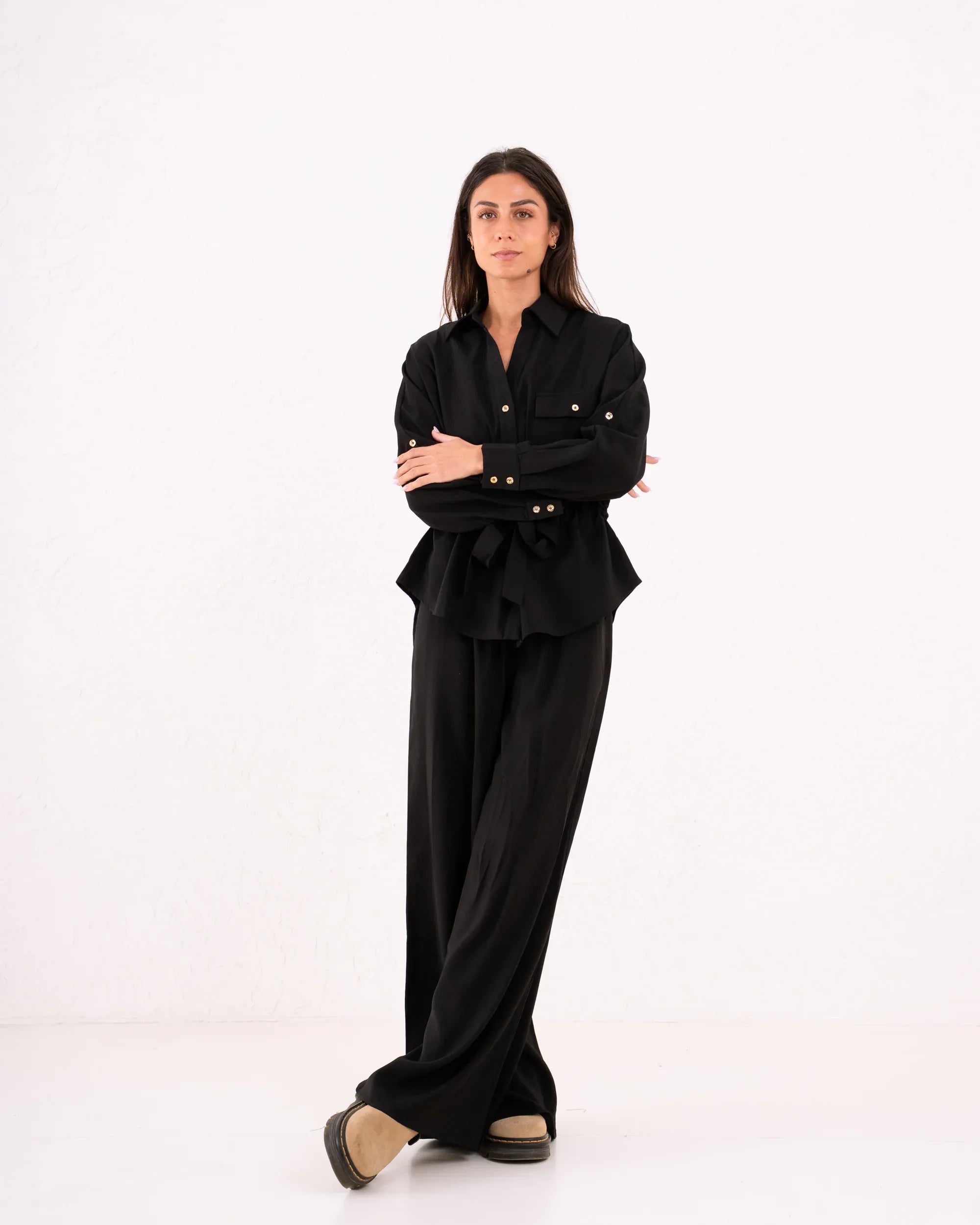 Women drawstring waist blouse - Venti