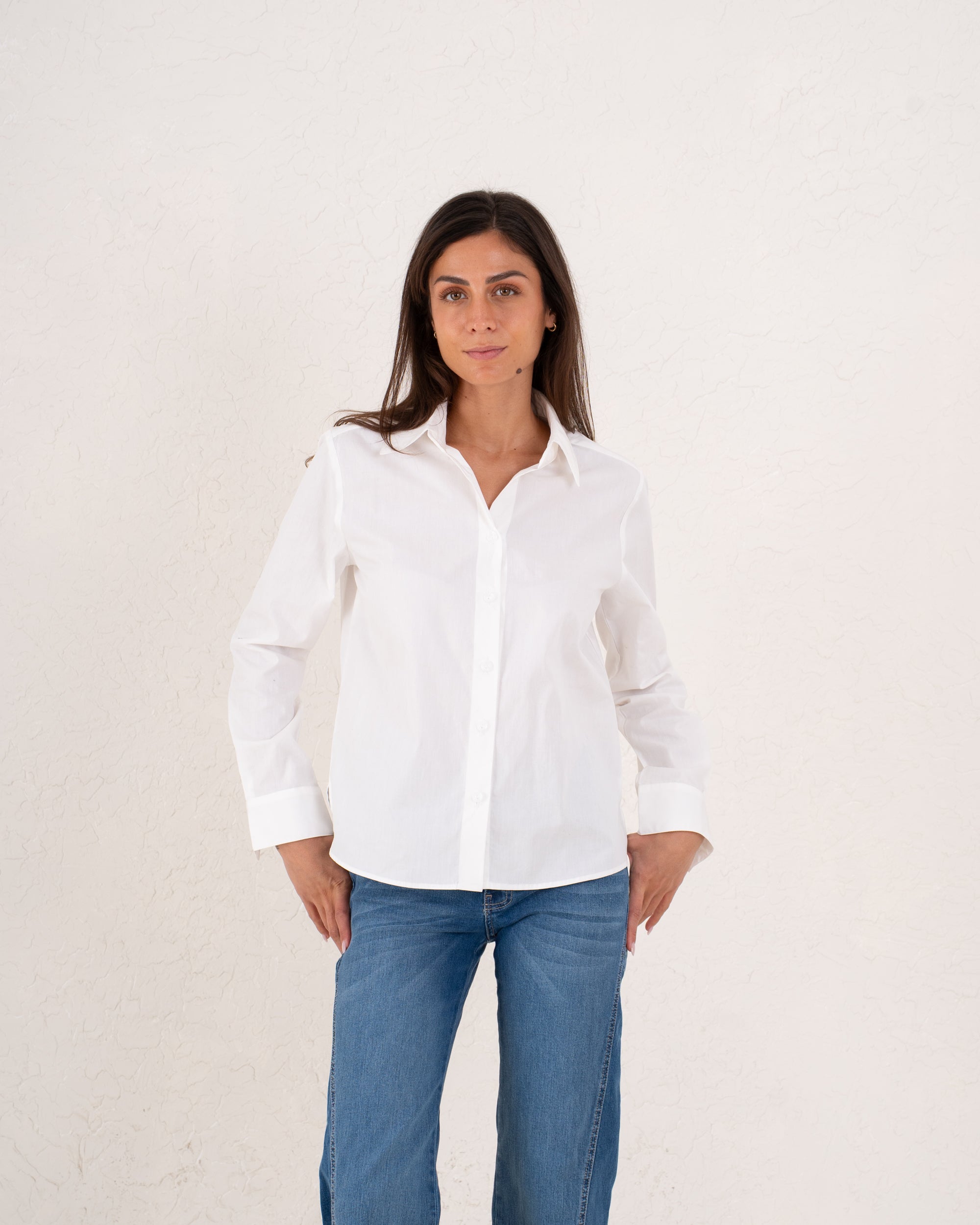 Women poplin cotton shirt
