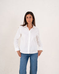 Women poplin cotton shirt