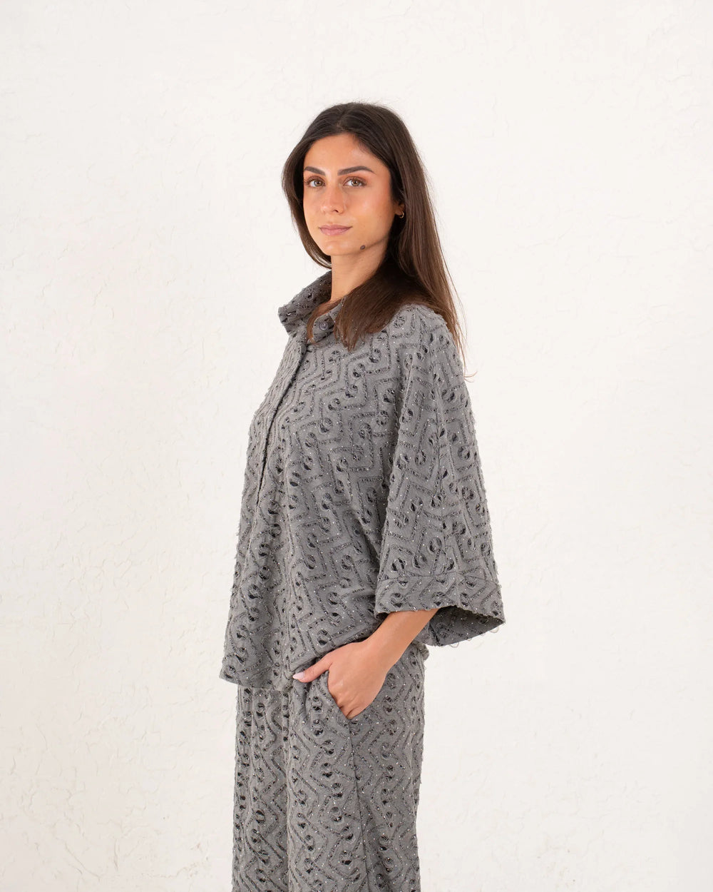 Women sparkles textured shirt - Venti