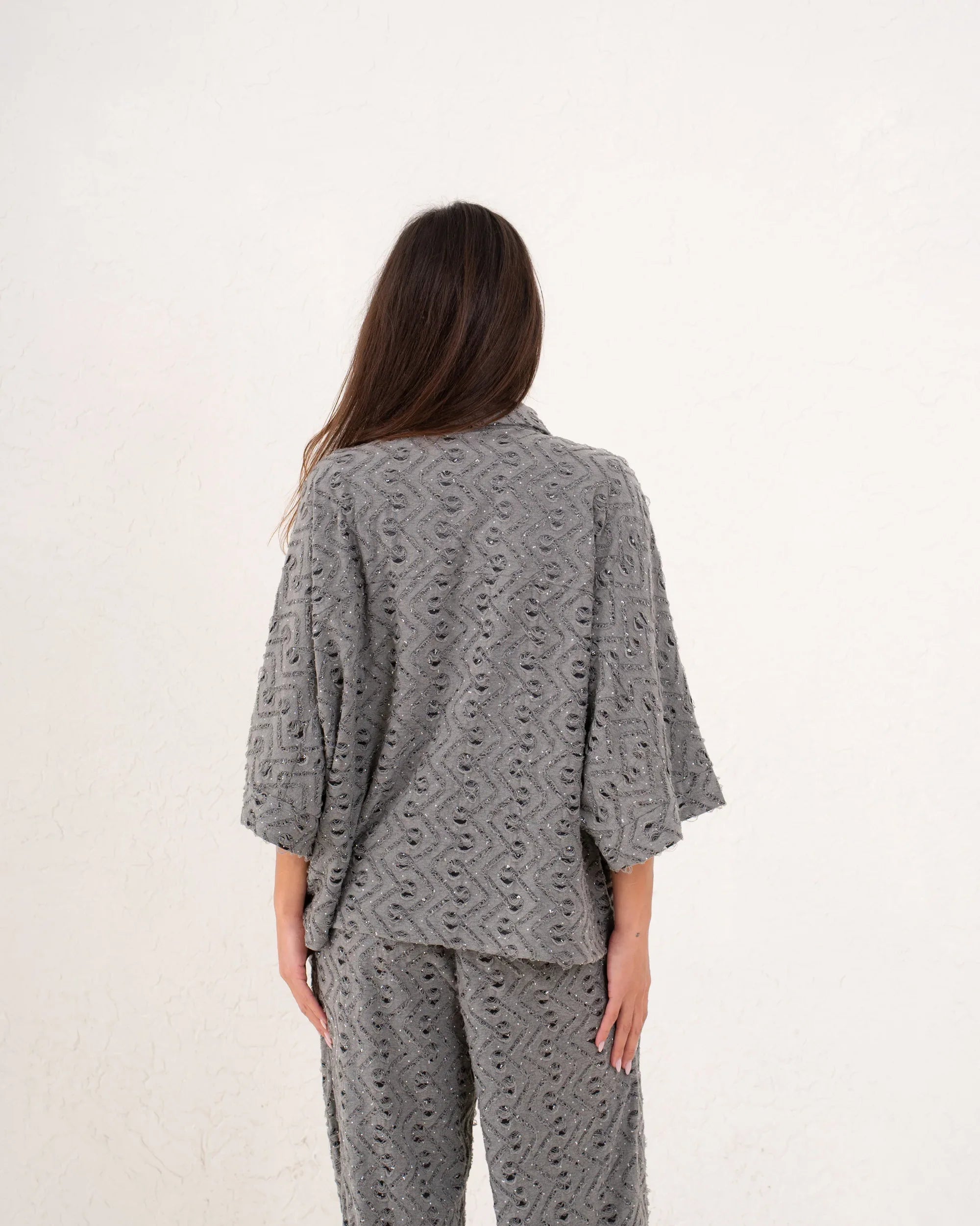 Women sparkles textured shirt - Venti