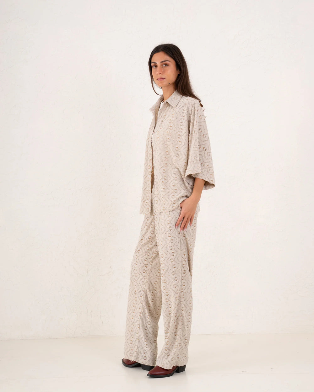 Women sparkles textured shirt - Venti