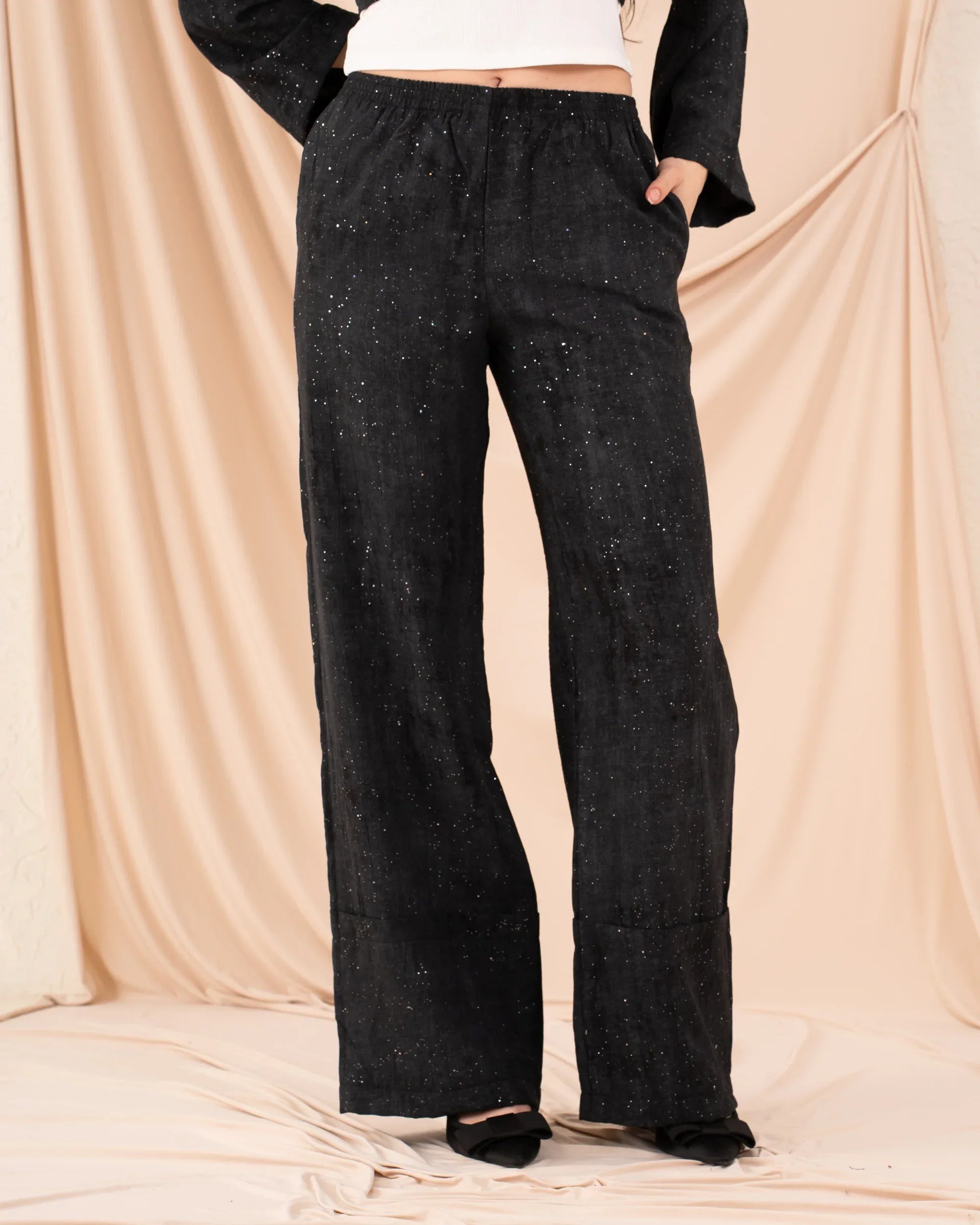 Women Glittered Pants - Venti