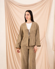 Women Glittered Tie Up Blouse - Venti