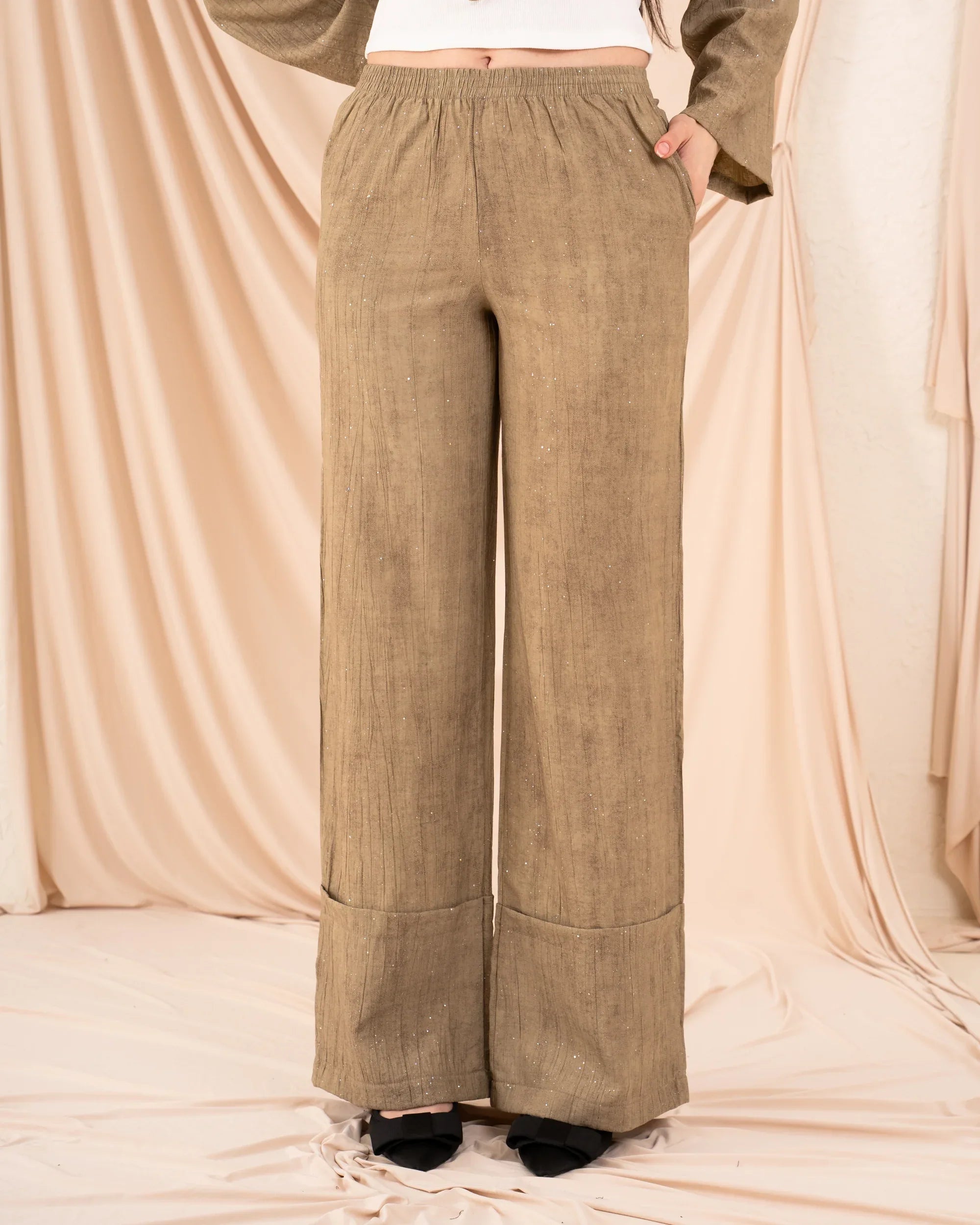 Women Glittered Pants - Venti