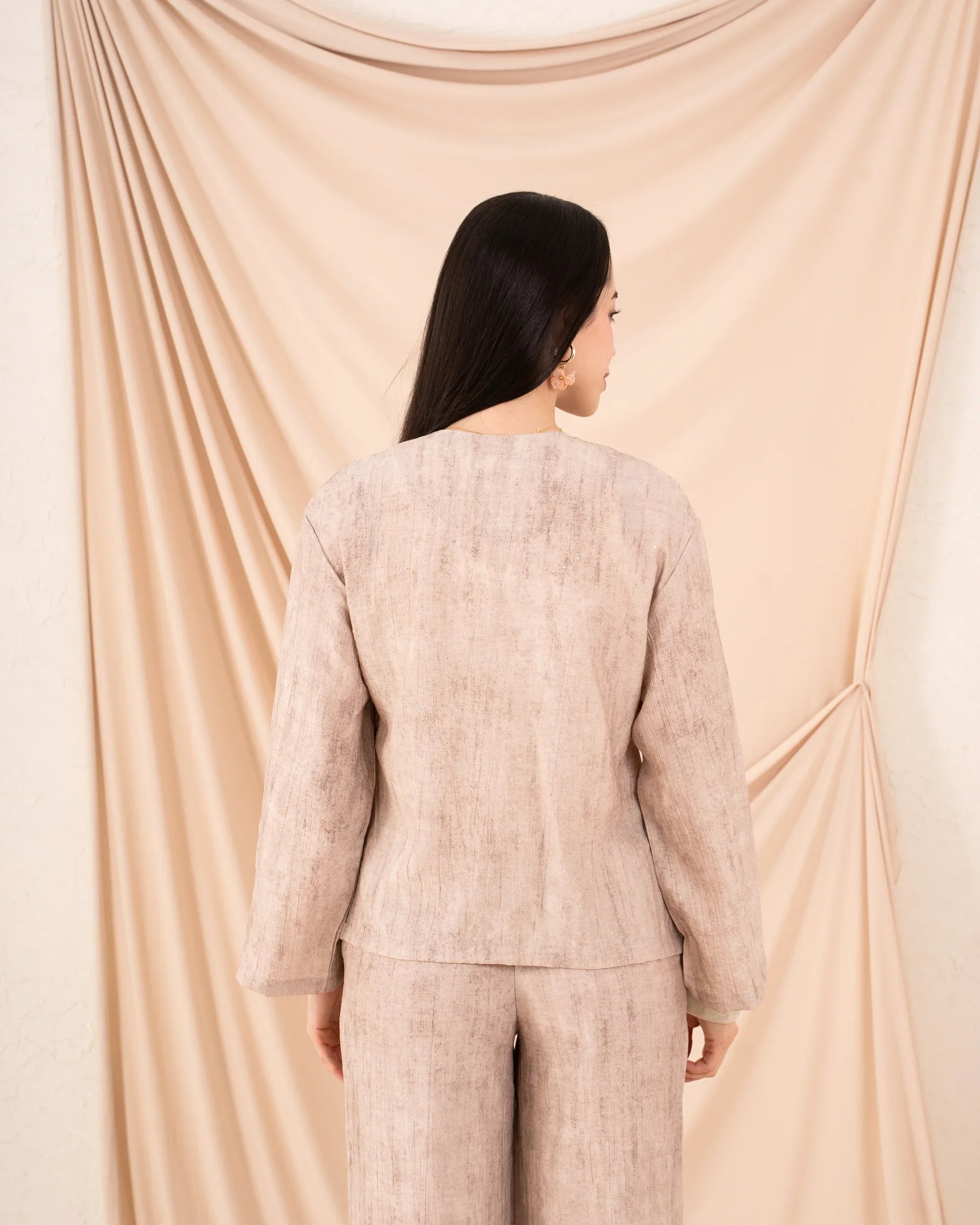 Women Glittered Tie Up Blouse - Venti